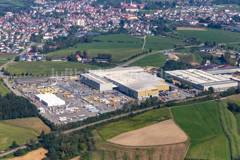 Bad Schussenried aus der Vogelperspektive: Werksgelände der Liebherr-Mischtechnik GmbH in Bad Schussenried im Bundesland Baden-Württemberg, Deutschland