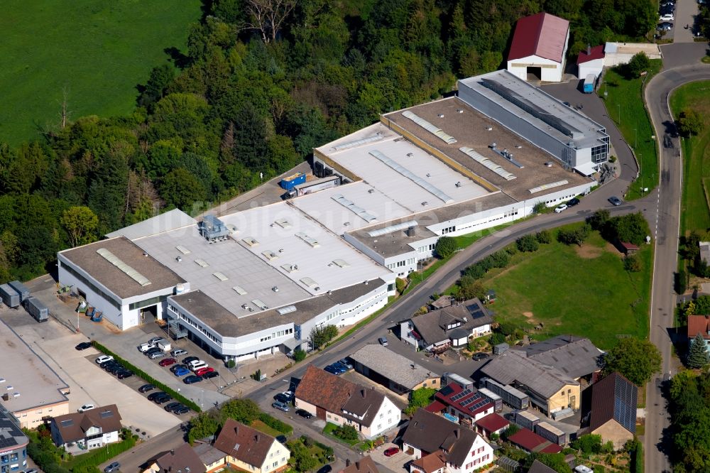 Schöntal von oben - Werksgelände der LTI-Metalltechnik GmbH Im Flürlein in Schöntal im Bundesland Baden-Württemberg, Deutschland