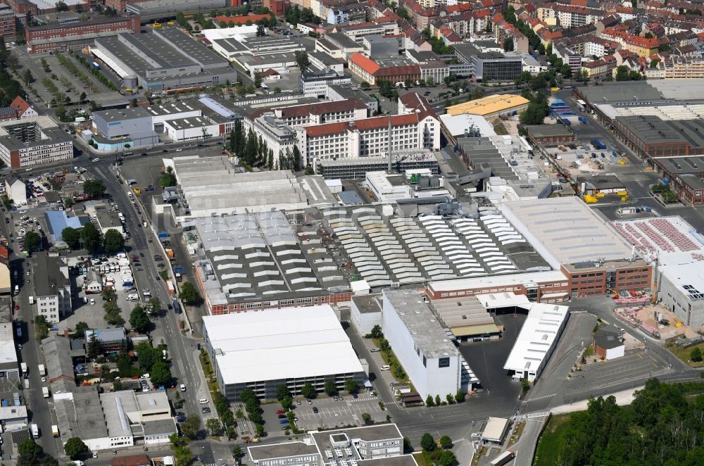 Nürnberg von oben - Werksgelände der MAN Truck & Bus AG in Nürnberg im Bundesland Bayern, Deutschland