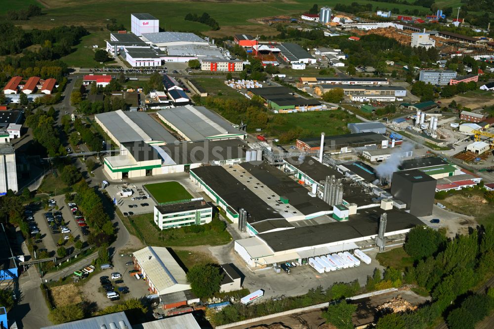 Luftaufnahme Hagenow - Werksgelände Mecklenburger Kartoffelveredlung GmbH in Hagenow im Bundesland Mecklenburg-Vorpommern, Deutschland