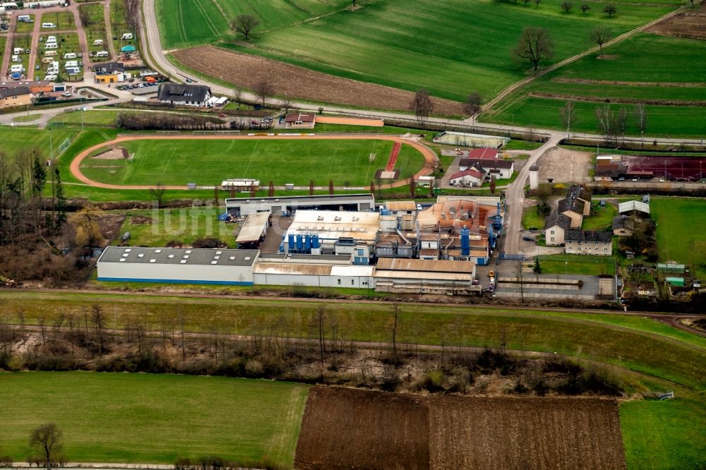 Luftaufnahme Ettenheim - Werksgelände der Meiko Eisengießerei GmbH in Ettenheim im Bundesland Baden-Württemberg, Deutschland