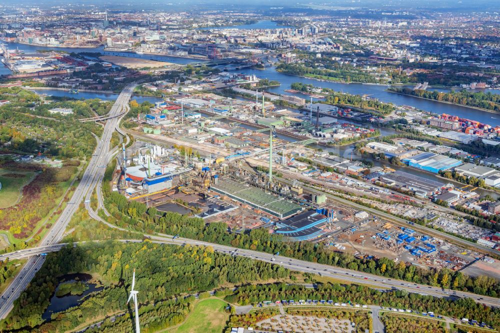 Hamburg aus der Vogelperspektive: Werksgelände am Müggenburger Hauptdeich in Hamburg, Deutschland