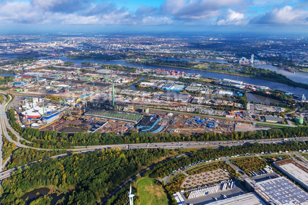 Luftbild Hamburg - Werksgelände am Müggenburger Hauptdeich in Hamburg, Deutschland