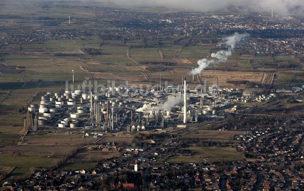 Luftbild Hemmingstedt - Werksgelände des Mineralölproduzenten Raffinerie Heide GmbH in Hemmingstedt im Bundesland Schleswig-Holstein