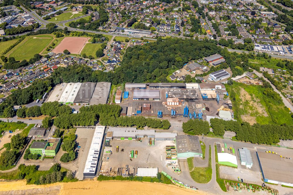 Wesel von oben - Werksgelände Mineralmahlwerk C. Welsch in Wesel im Bundesland Nordrhein-Westfalen, Deutschland