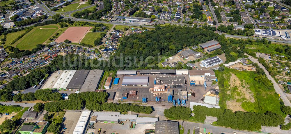 Luftaufnahme Wesel - Werksgelände Mineralmahlwerk C. Welsch in Wesel im Bundesland Nordrhein-Westfalen, Deutschland