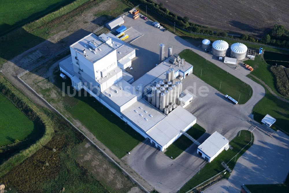 Luftaufnahme Neumünster - Werksgelände der MTW Milchtrockenwerk Norddeutschland GmbH in Neumünster im Bundesland Schleswig-Holstein, Deutschland