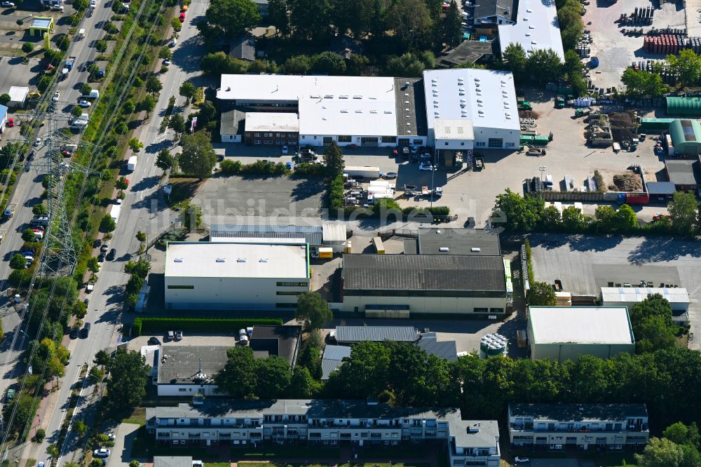 Wentorf aus der Vogelperspektive: Werksgelände der Norddeutsche Kistenfabrik K.Pannecke in Wentorf im Bundesland Schleswig-Holstein, Deutschland