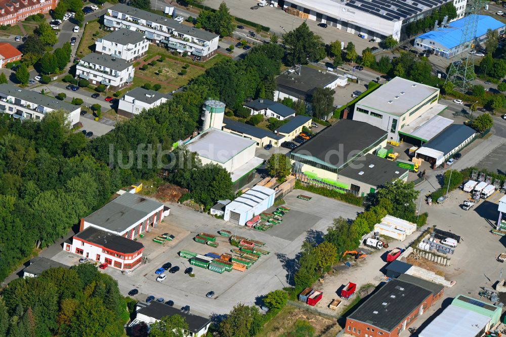 Wentorf aus der Vogelperspektive: Werksgelände der Norddeutsche Kistenfabrik K.Pannecke in Wentorf im Bundesland Schleswig-Holstein, Deutschland