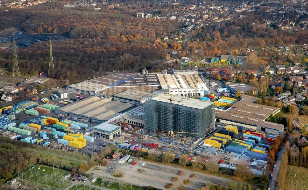 Luftbild Duisburg - Werksgelände der Norske Skog Walsum GmbH im Ortsteil Walsum in Duisburg im Bundesland Nordrhein-Westfalen