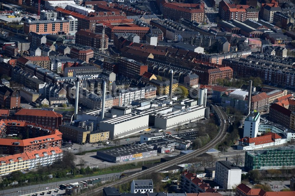 Kopenhagen aus der Vogelperspektive: Werksgelände der Novozymes A/S Fuglebakken in Kopenhagen in Dänemark