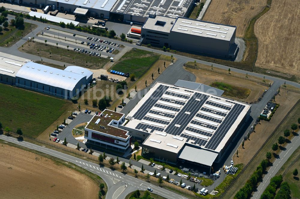 Boxberg von oben - Werksgelände der PAN-DUR GmbH in Boxberg im Bundesland Baden-Württemberg, Deutschland