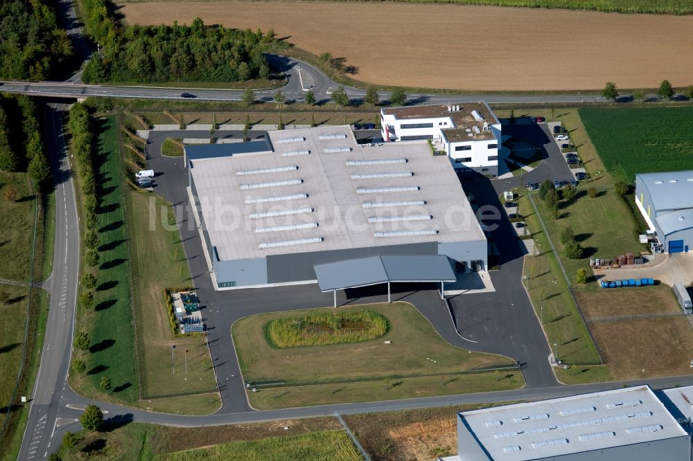 Luftaufnahme Boxberg - Werksgelände der PAN-DUR GmbH in der Max-Planck-Straße in Boxberg im Bundesland Baden-Württemberg, Deutschland