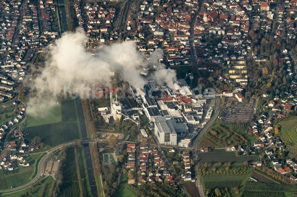 Luftaufnahme Oberkirch - Werksgelände der Papierfabrik August Koehler SE in Oberkirch im Bundesland Baden-Württemberg, Deutschland