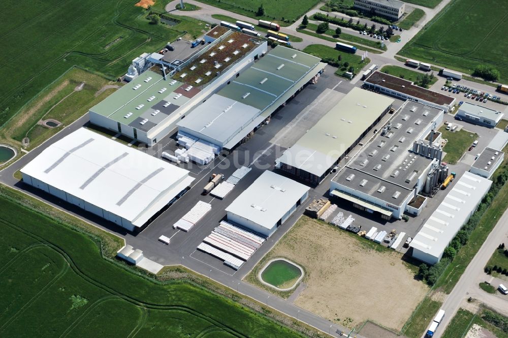 Luftaufnahme Landsberg - Werksgelände der Paul Bauder GmbH & Co KG in Landsberg in Sachsen-Anhalt