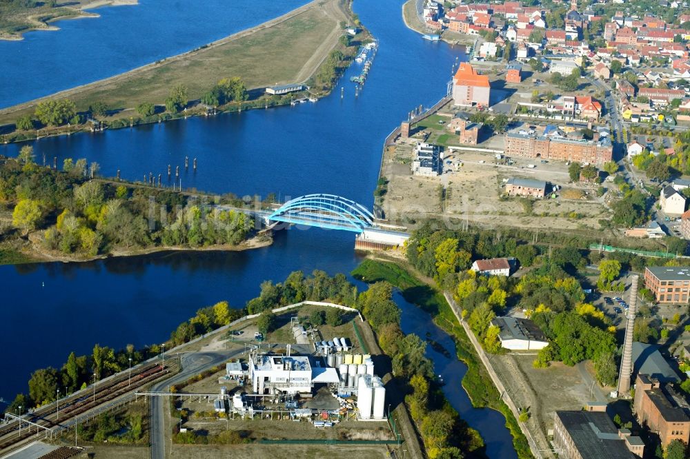 Luftbild Wittenberge - Werksgelände der PME BioLiquid im Ortsteil Garsedow in Wittenberge im Bundesland Brandenburg, Deutschland