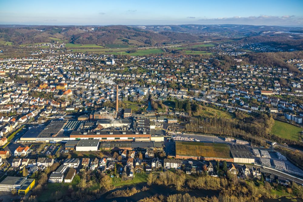 Luftaufnahme Arnsberg - Werksgelände R.D.M. Arnsberg GmbH in Arnsberg im Bundesland Nordrhein-Westfalen, Deutschland