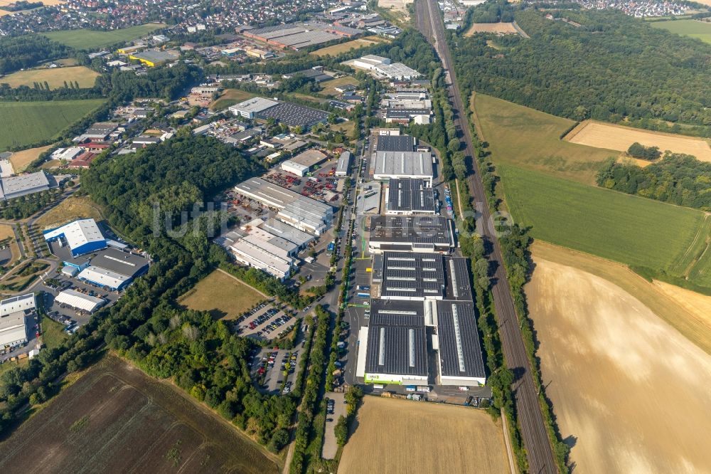 Ahlen von oben - Werksgelände der Reflex Winkelmann GmbH in Ahlen im Bundesland Nordrhein-Westfalen, Deutschland