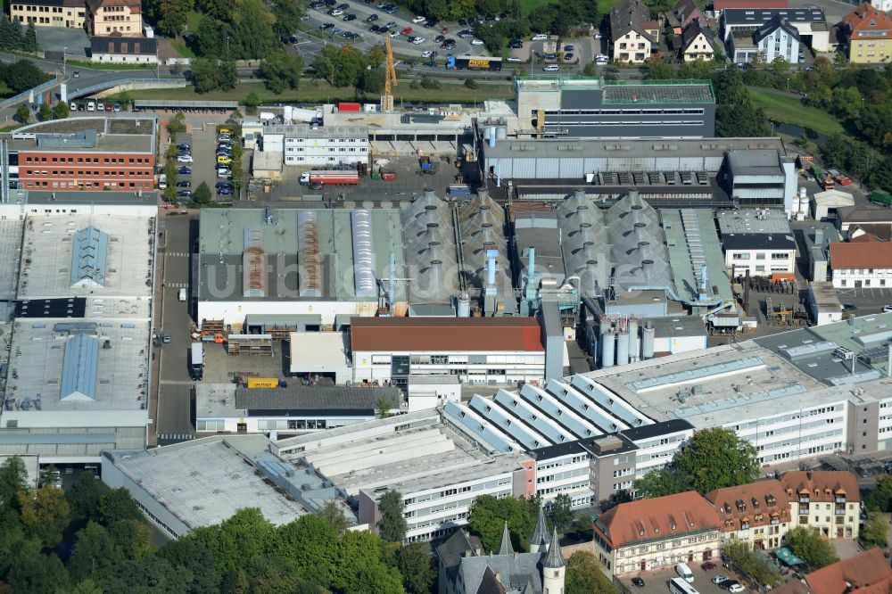 Lohr am Main aus der Vogelperspektive: Werksgelände der Rexroth Guss in Lohr am Main im Bundesland Bayern