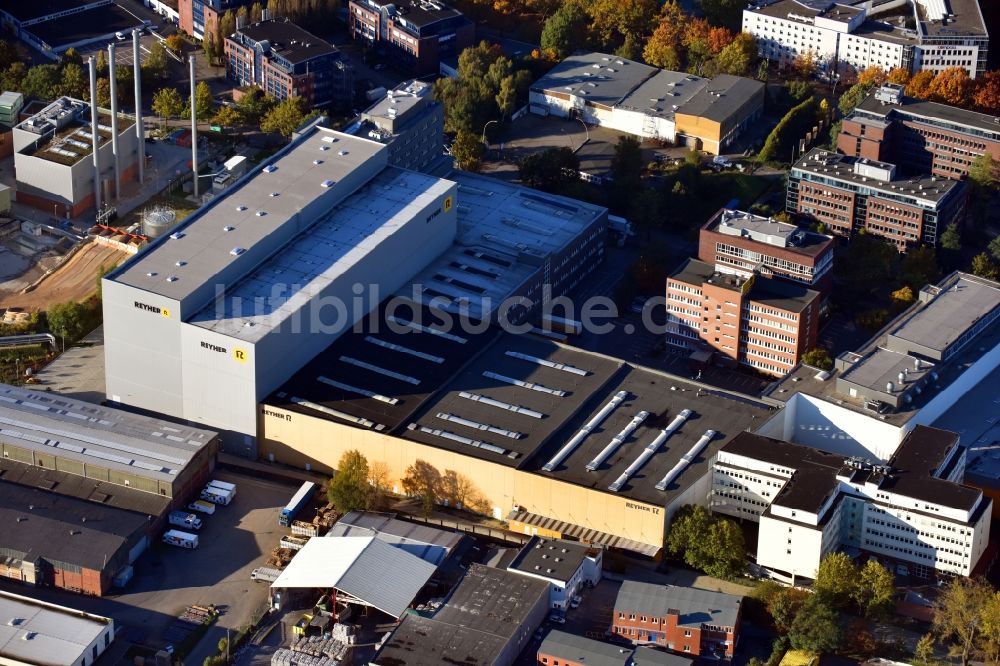 Hamburg aus der Vogelperspektive: Werksgelände der F. REYHER Nchfg. GmbH & Co. KG in Altona in Hamburg, Deutschland