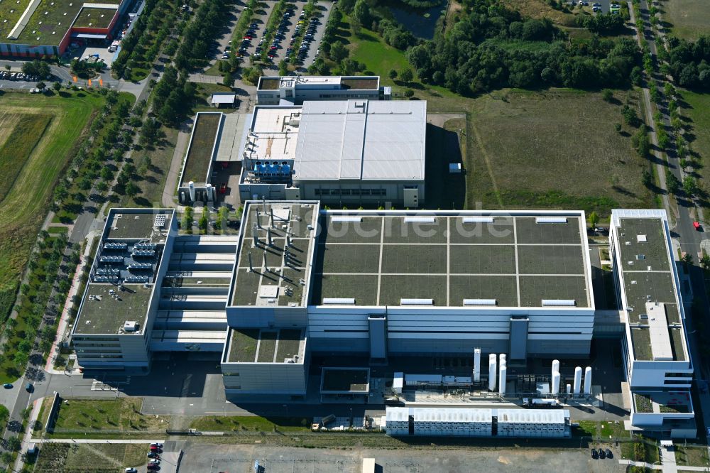 Luftbild Dresden - Werksgelände der Robert Bosch Semiconductor Manufacturing Dresden GmbH im Ortsteil Hellerau in Dresden im Bundesland Sachsen, Deutschland