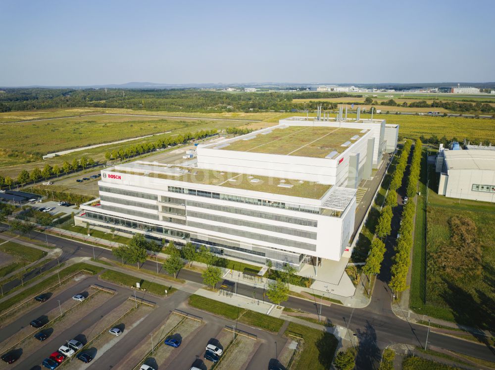 Luftbild Dresden - Werksgelände der Robert Bosch Semiconductor Manufacturing Dresden GmbH im Ortsteil Hellerau in Dresden im Bundesland Sachsen, Deutschland