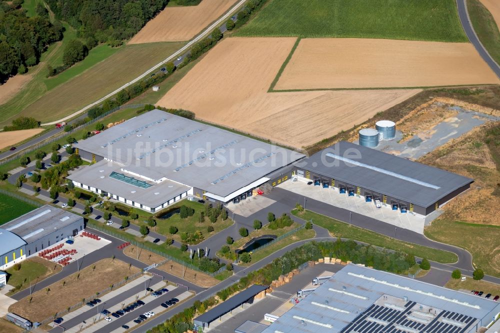 Boxberg aus der Vogelperspektive: Werksgelände der ruck Ventilatoren GmbH in der Max-Planck-Straße in Boxberg im Bundesland Baden-Württemberg, Deutschland