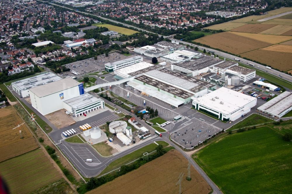 Eppelheim von oben - Werksgelände der Rudolf Wild GmbH & Co. KG (Capri-Sonne) in Eppelheim im Bundesland Baden-Württemberg