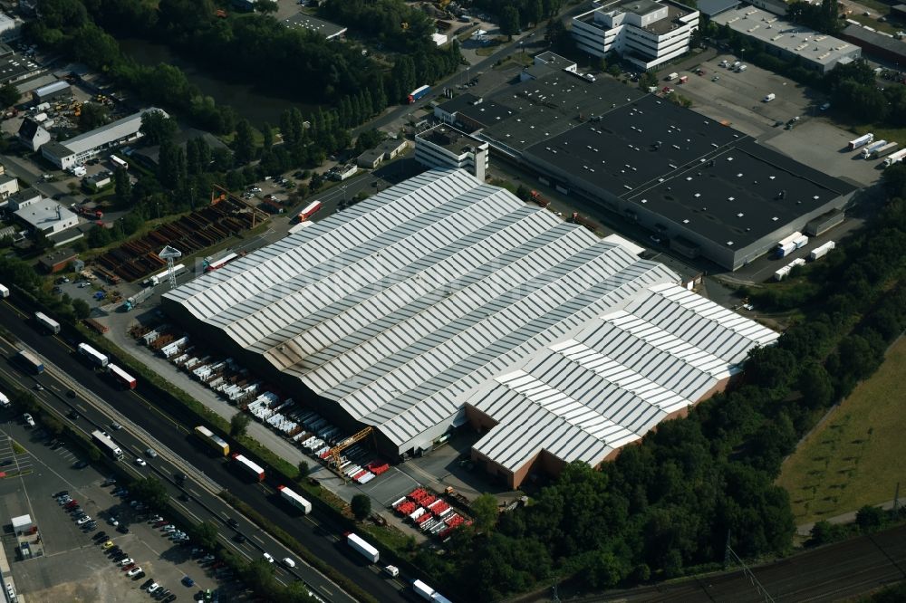 Hannover aus der Vogelperspektive: Werksgelände der Salzgitter Stahlhandel GmbH in Hannover im Bundesland Niedersachsen