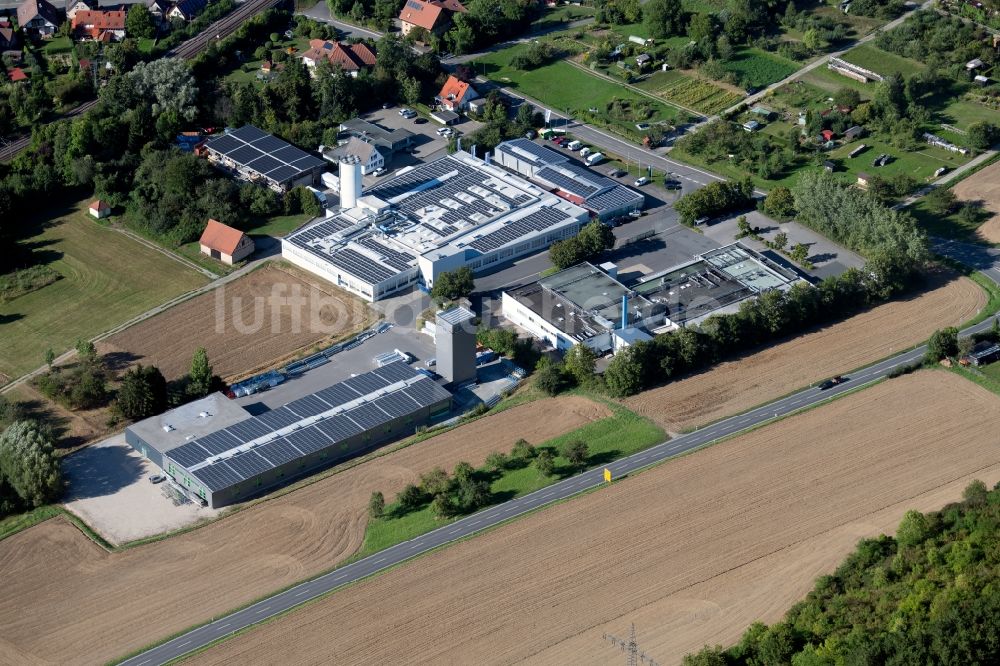 Luftaufnahme Boxberg - Werksgelände der Schenk Fenstersysteme GmbH & Co KG in der Unterschüpfer Straße in Boxberg im Bundesland Baden-Württemberg, Deutschland