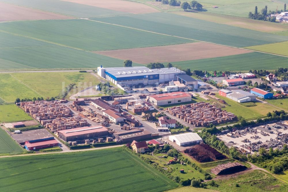 Wülflingen von oben - Werksgelände des Sägewerk Reitz GmbH in Wülflingen im Bundesland Bayern, Deutschland