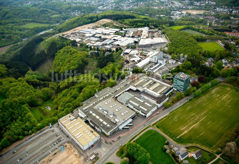 Ennepetal von oben - Werksgelände der Siegfried Jacob Metallwerke GmbH & Co. KG an der Jacobstraße in Ennepetal im Bundesland Nordrhein-Westfalen