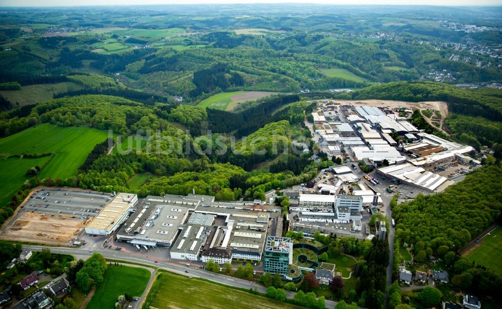 Ennepetal aus der Vogelperspektive: Werksgelände der Siegfried Jacob Metallwerke GmbH & Co. KG an der Jacobstraße in Ennepetal im Bundesland Nordrhein-Westfalen