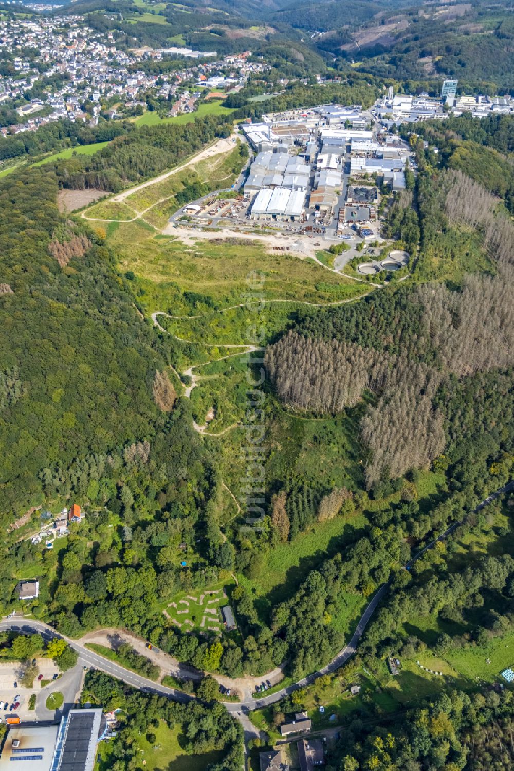 Luftaufnahme Ennepetal - Werksgelände der Siegfried Jacob Metallwerke GmbH & Co. KG an der Jacobstraße in Ennepetal im Bundesland Nordrhein-Westfalen