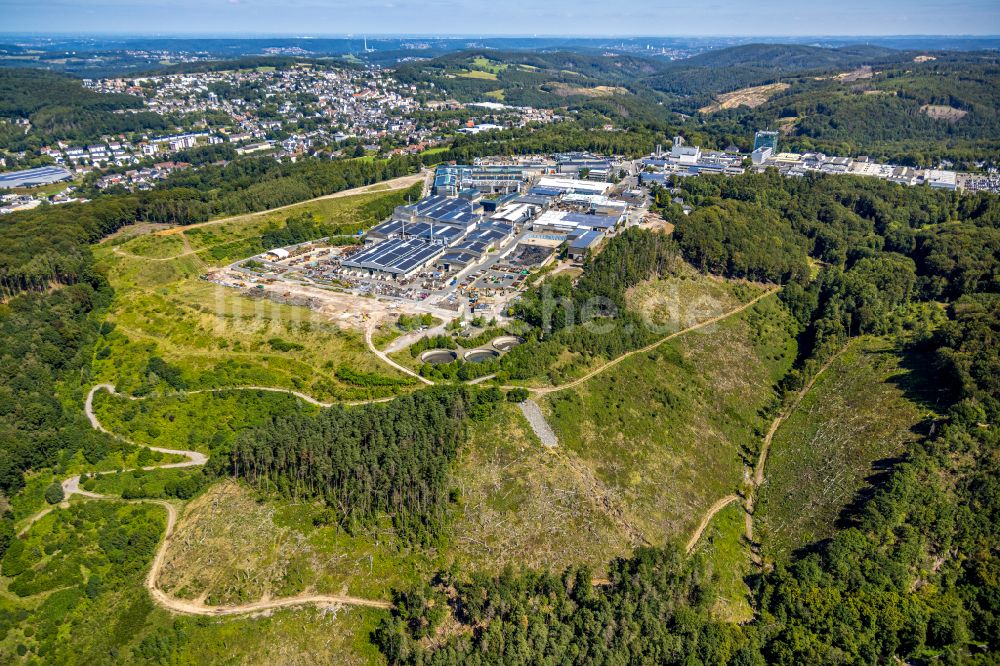 Ennepetal von oben - Werksgelände der Siegfried Jacob Metallwerke GmbH & Co. KG an der Jacobstraße in Ennepetal im Bundesland Nordrhein-Westfalen, Deutschland