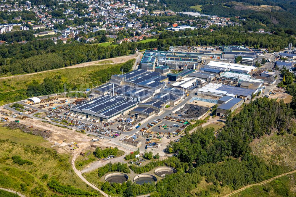 Ennepetal aus der Vogelperspektive: Werksgelände der Siegfried Jacob Metallwerke GmbH & Co. KG an der Jacobstraße in Ennepetal im Bundesland Nordrhein-Westfalen, Deutschland