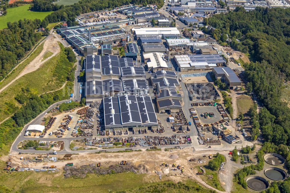 Luftaufnahme Ennepetal - Werksgelände der Siegfried Jacob Metallwerke GmbH & Co. KG an der Jacobstraße in Ennepetal im Bundesland Nordrhein-Westfalen, Deutschland