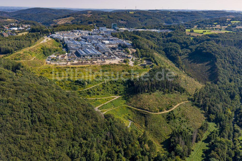 Luftaufnahme Ennepetal - Werksgelände der Siegfried Jacob Metallwerke GmbH & Co. KG an der Jacobstraße in Ennepetal im Bundesland Nordrhein-Westfalen, Deutschland