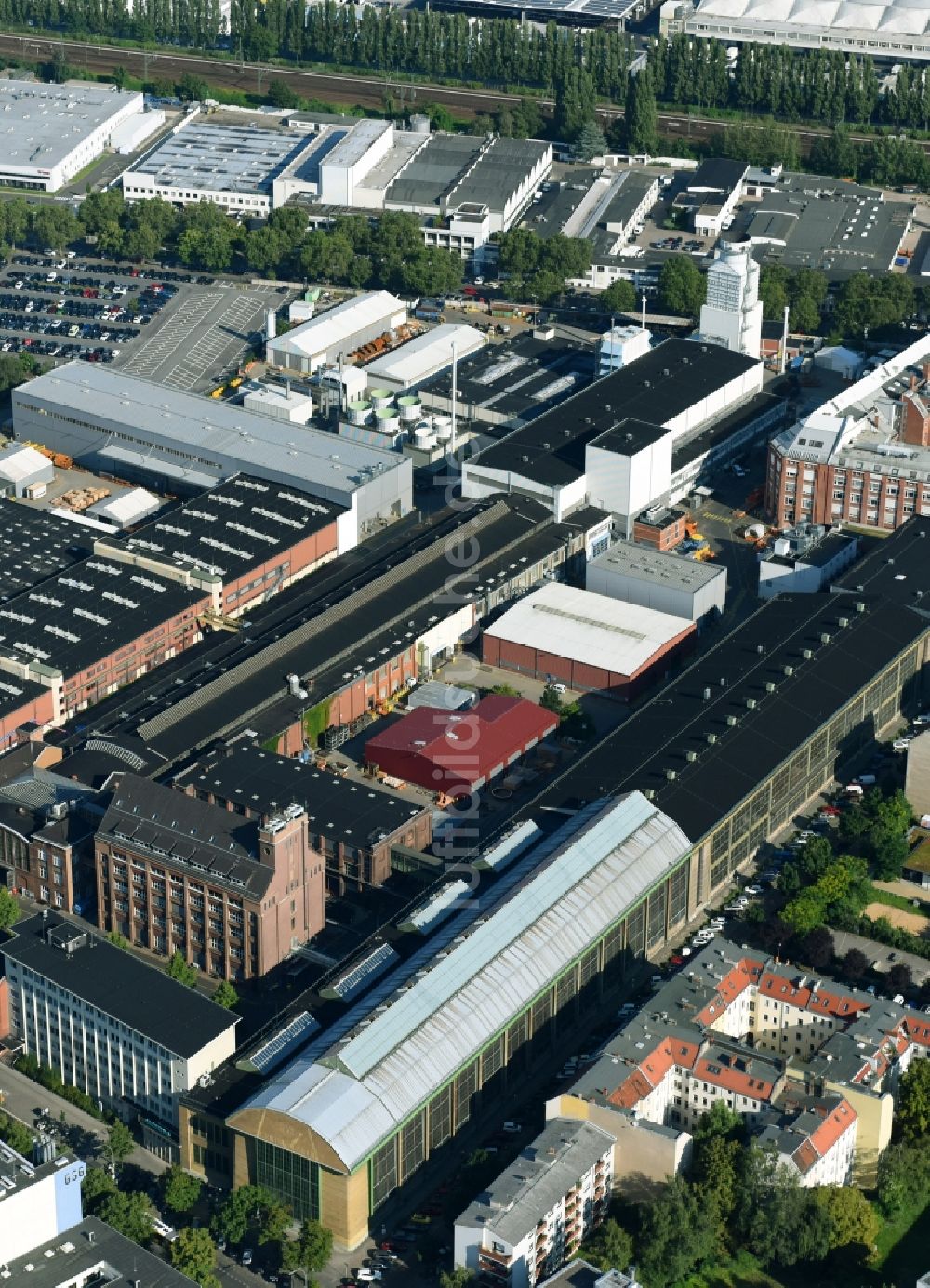 Berlin aus der Vogelperspektive: Werksgelände der Siemens AG Sector Energy an der Huttenstraße im Ortsteil Mitte in Berlin, Deutschland