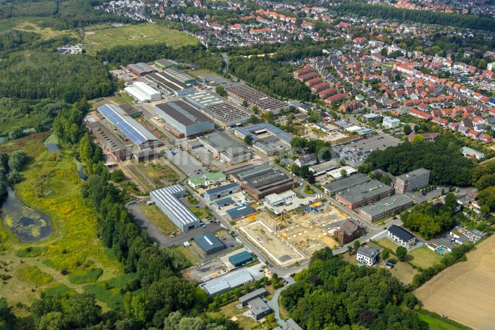 Luftbild Lünen - Werksgelände der Siempelkamp Tensioning Systems GmbH in Lünen im Bundesland Nordrhein-Westfalen, Deutschland