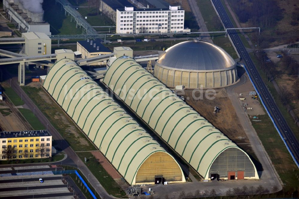 Luftaufnahme Piesteritz - Werksgelände der SKW Stickstoffwerke Piesteritz GmbH in Piesteritz im Bundesland Sachsen-Anhalt