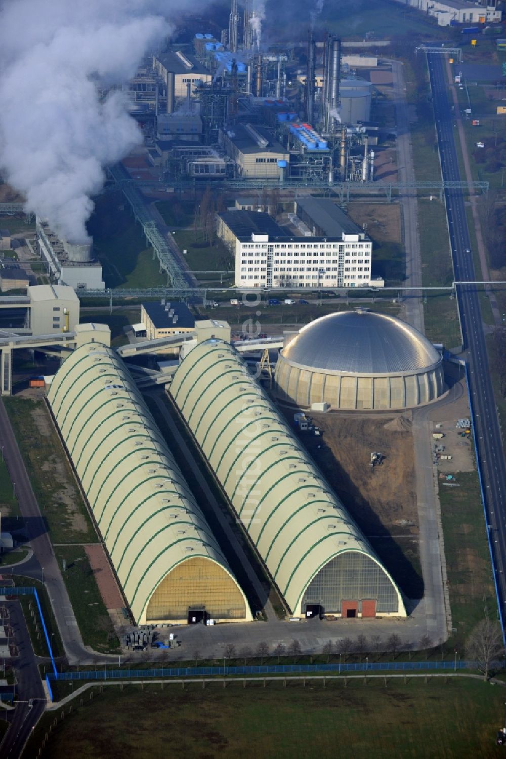 Piesteritz von oben - Werksgelände der SKW Stickstoffwerke Piesteritz GmbH in Piesteritz im Bundesland Sachsen-Anhalt