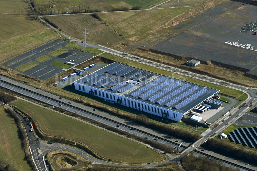 Luftaufnahme Niestetal - Werksgelände der SMA in Niestetal im Bundesland Hessen, Deutschland