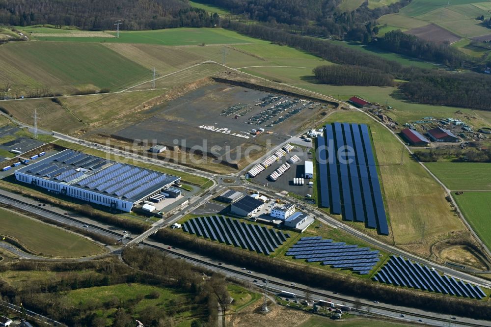 Niestetal von oben - Werksgelände der SMA in Niestetal im Bundesland Hessen, Deutschland