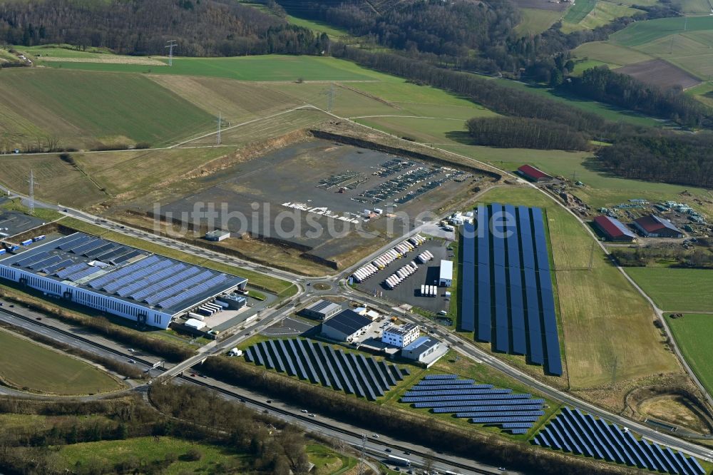 Niestetal aus der Vogelperspektive: Werksgelände der SMA in Niestetal im Bundesland Hessen, Deutschland