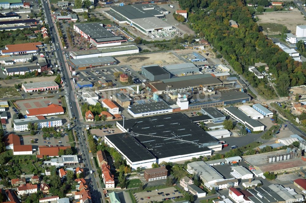 Luftbild Arnstadt - Werksgelände der DS Smith Packaging Deutschland Stiftung & Co. KG in Arnstadt im Bundesland Thüringen