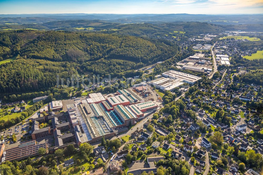 Luftbild Hilchenbach - Werksgelände der SMS group im Ortsteil Dahlbruch in Hilchenbach im Bundesland Nordrhein-Westfalen, Deutschland