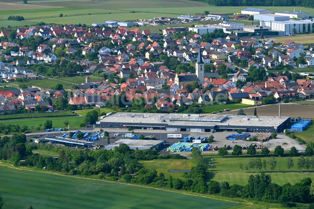 Luftbild Grettstadt - Werksgelände der sprintBOX GmbH in Grettstadt im Bundesland Bayern, Deutschland