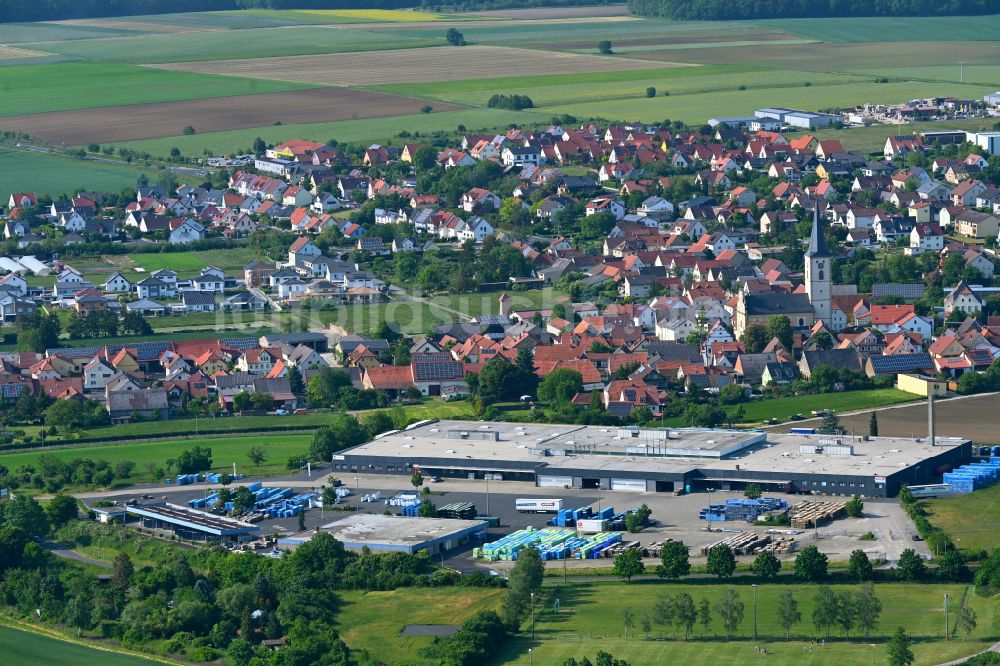 Luftaufnahme Grettstadt - Werksgelände der sprintBOX GmbH in Grettstadt im Bundesland Bayern, Deutschland