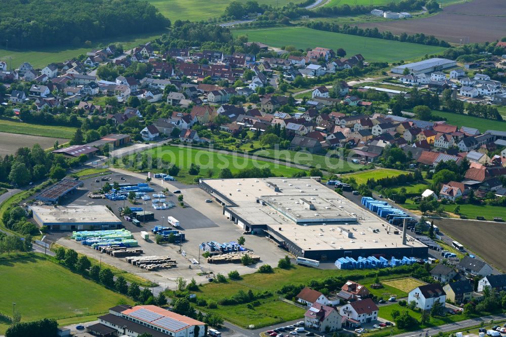 Grettstadt aus der Vogelperspektive: Werksgelände der sprintBOX GmbH in Grettstadt im Bundesland Bayern, Deutschland